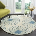 thumbnail image 2 of SAFAVIEH Bella Owen Fire Burst Wool Area Rug, Beige/Blue, 2' x 3', 2 of 10