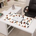 thumbnail image 3 of Long Mouse Pads for Desk,White Chicken Egg Pattern Desk Mats on Top Of Desks, Desk Mouse Pad Extra Large with 3mm Non-Slip Base and Stitched Edge for Gaming,Office,Work,Home 31.5x15.7in, 3 of 5