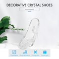 thumbnail image 3 of Zapatos de Cristal Regalo Cumpleaños Decoración para el Hogar Cenicienta Tacón Alto Boda Figuras Miniaturas Ornamento, 3 of 5