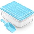 thumbnail image 1 of ARTLEO Ice Cube Tray, Ice Cube Tray with Lid and Storage Bin for Freezer, Easy Release 55 Ice Tray with Container Scooper, Flexible & Durable Plastic Ice Mold & Bucket, BPA Free, 1 of 8