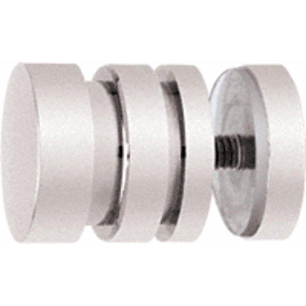 CRL Contemporary Style Brushed Nickel Finish SingleSided Shower Door Knobs, Brushed Nickel By