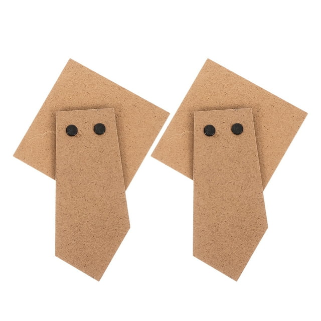 2 caballetes de cartón para marcos de fotos, lienzos y pinturas, color marrón claro, 14,5 cm