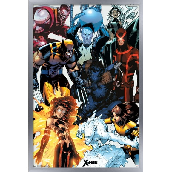 Marvel Comics - The X-Men - Collage Wall Poster, 14.725" x 22.375", Framed