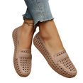 thumbnail image 4 of Willtoo Women's Hollow Out Flat Jelly Sandals, Solid Color Round Toe PVC Slip On Shoes, Casual Summer Beach Sandals, 4 of 6