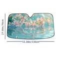 thumbnail image 6 of Awypu Windscreen Sun Visor - Sparkling Water Reflection Style, Light Blue and Cyan, Size: 51.18*27.59 in/55.12*29.92 in 51.18*27.59 in, 6 of 7