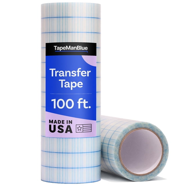 Cinta de transferencia TapeManBlue 30 cm x 30 m, vinilo transparente