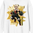 thumbnail image 6 of My Hero Academia Bakugo Boom Crew Neck Long Sleeve Adult White Sweatshirt-Small, 6 of 7