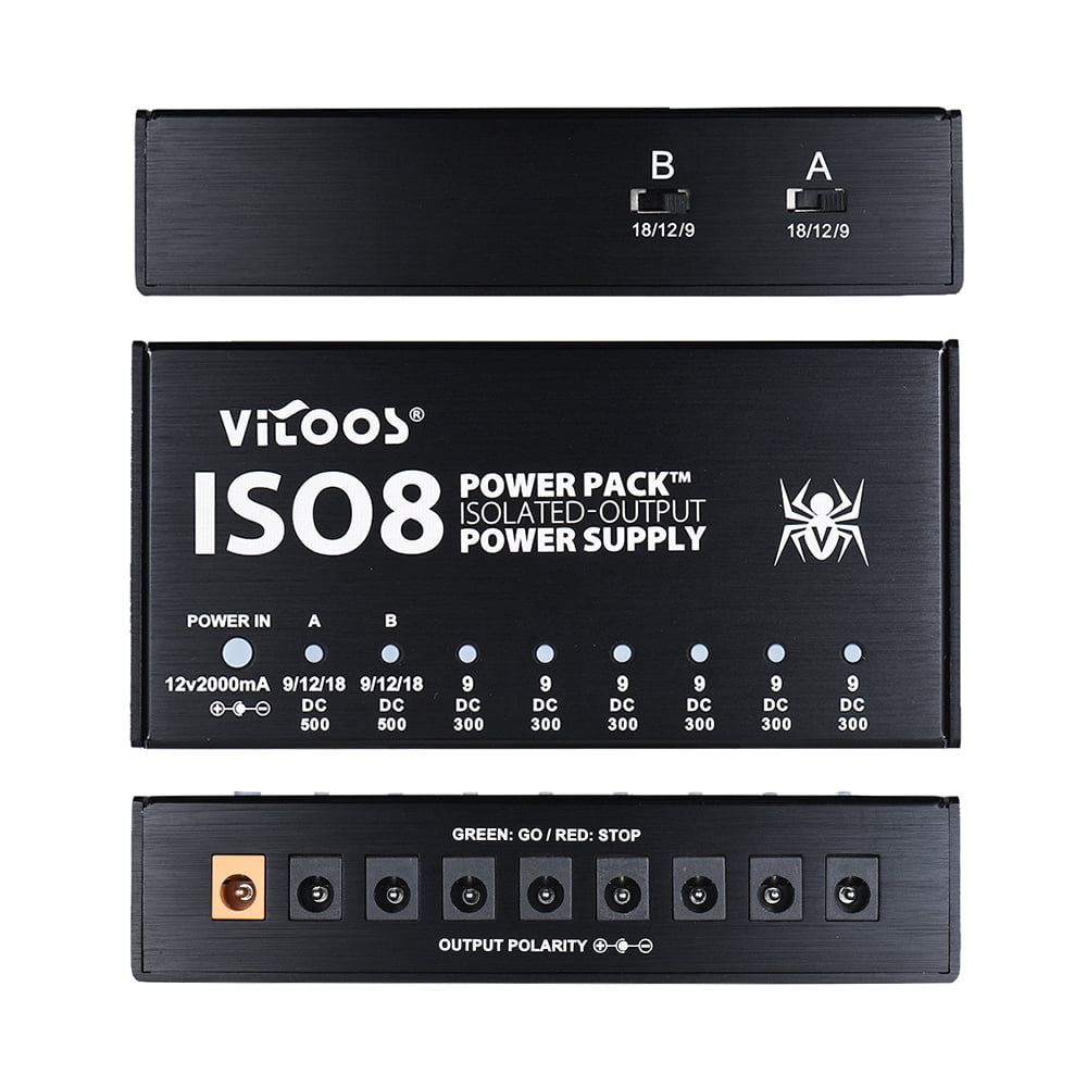 Vitoos ISO8 パワーサプライ VITOOS ISO8 Compact Size Guitar Effects Power Supply Power