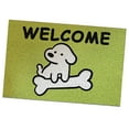 thumbnail image 4 of Door Mat Cute Cartoon Dog Pattern Anti Slip Mud Scraping Welcome Rug Front Door Rug Home Decoration Green 50 X 80cm, 4 of 12