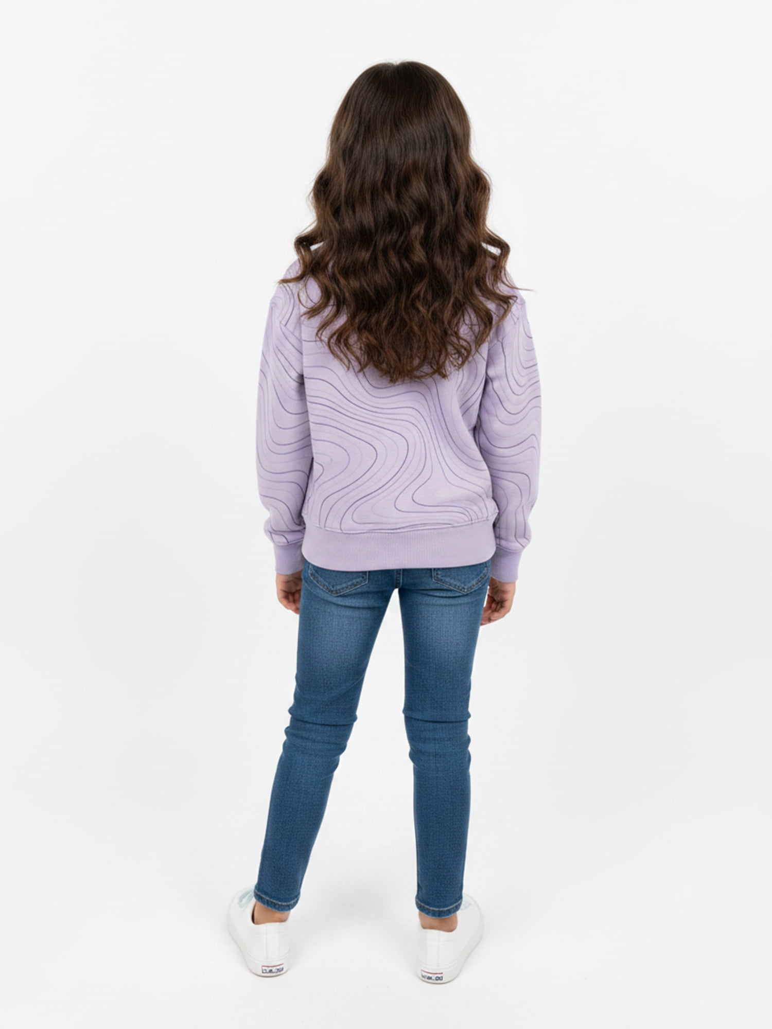 K Pop Demon Hunters Huntrix Girls Graphic Fleece Crewneck Sweatshirt, Sizes 4-16