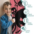 thumbnail image 3 of Blackout Kids Curtains,Halloween Pink Spooky Pumpkins and Bats Childrens Insulated Curtains Set Of 2,Bedroom Essentials,Toddler Room Decor 42"x54", 3 of 5