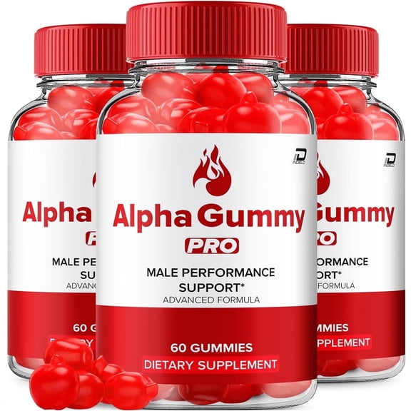 Alpha Gummy Pro Gummies for Men – AlphaGummy Pro Male Gummy All-Natural Reviews, 3 Pack, 180 Gummies