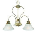 thumbnail image 2 of Woodbridge Lighting Basic 3-Light Metal Chandelier in Satin Nickel, 2 of 2