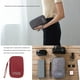 thumbnail image 5 of Yuarrent Estuche Cremallera Poliéster Multicompartimentos Bolsas de almacenamiento Capacidad Organizador de cables de viaje Transporte de Almacenamiento y organización del hogar Vino rojo Yuarrent HA075200-04, 5 of 6