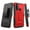 Red, variant on TCL 4X 5G Case, Kickstand & Belt Clip, Shockproof, Black