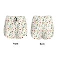 thumbnail image 5 of Lsque Mini Wildflower Watercolor Printed Women's Running Shorts with Liner Pockets,Elastic Quick Dry Workout Athletic Gym Yoga Shorts,Womens High Waist Shorts-, 5 of 9