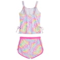 thumbnail image 3 of G-irls Two Piece T-ankini Swimsuit Set UPF 50+ Sun Protection Rash Guard with Swim Shorts for Beach Pool, 3 of 3