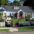 thumbnail image 5 of PHYHOO  Halloween Ghost Boo Garden Flag Double Sided Outside, Spooky Small Burlap Holiday Yard Outdoor Decorative Flag White, 5 of 6