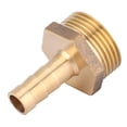 thumbnail image 2 of 2pcs G3/4 Male Thread Barb Connector Brass Pipe Fitting Connector for Gas Liquid10mm, 2 of 8