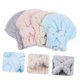 thumbnail image 4 of Toallas para secar el cabello, paquete de 4 unidades, turbante de microfibra suave para un secado rápido y reducción del daño por calor., 4 of 5