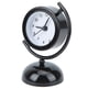 thumbnail image 2 of Reloj despertador de cuarzo de escritorio de 5 cm, perfecto para estudiantes, mini reloj despertador silencioso negro para dormitorios, 2 of 8
