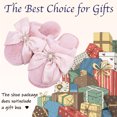 thumbnail image 2 of Women's Fuzzy Rhinestone Bow Memory Foam Slippers Warm Gifts Trendy House Pink Slippers Anti-Skid Rubber House Shoes for Lady Mom Indoor Outdoor（Size：7-8）, 2 of 6