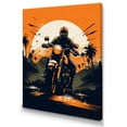 thumbnail image 2 of Designart "Motorcycle Roaring Down The Boulevard II" Motorcycle Wall Art Print, 2 of 5