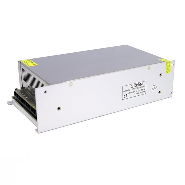 Riwcyla AC to DC 83.3A 1000W Voltage Transformer Regulated Switching Power,Supplys Adapter Converter for Strips Computer Project