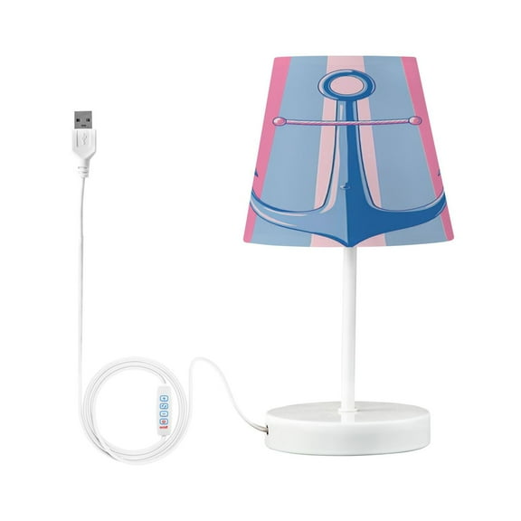 Cartoon Anchor Desk Lamp LED Table Nightstand Lamps with 3 Color Temperatures for Home Bedroom Living Room Decor 6x11