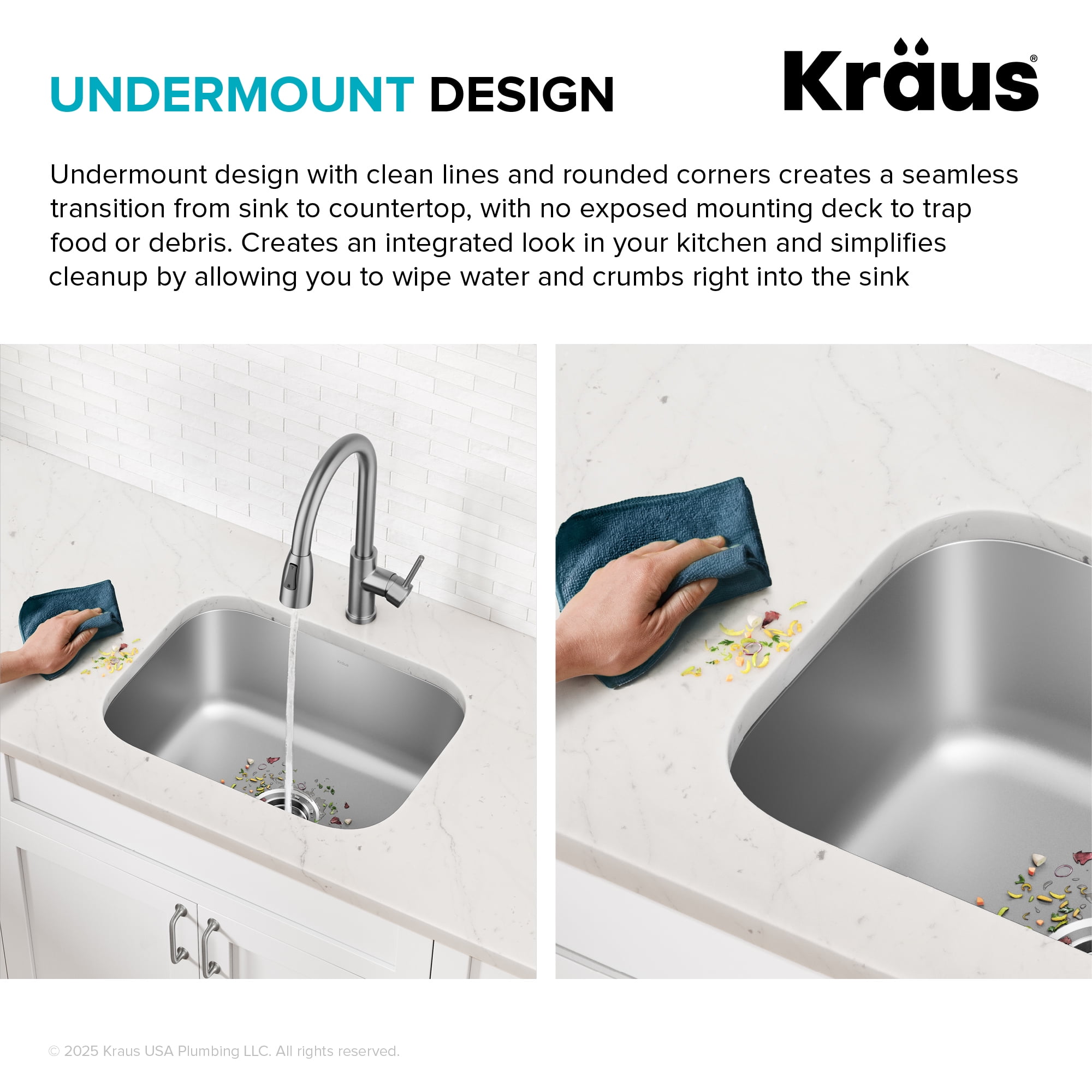 KRAUS Premier 20 in Undermount Single Bowl 18-Gauge Stainless Steel Kitchen Sink