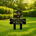 thumbnail image 2 of Craftnamesign Custom Dachshund Dog Memorial Metal Garden Stake Decor, Cemetery Plaque for Dog Loss, 2 of 4