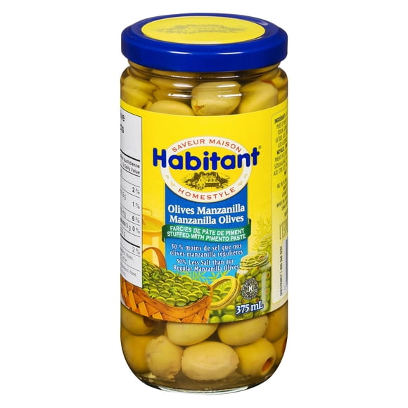 Habitant Homestyle Manzanilla Olives Stuffed with Pimento Paste