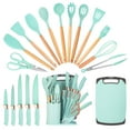 thumbnail image 3 of HEESEM 19-Piece Mini portable kit Silicone Kitchen Utensil & Knife Set - Heat-Resistant Cooking Tools Non-Stick Safe, 3 of 11