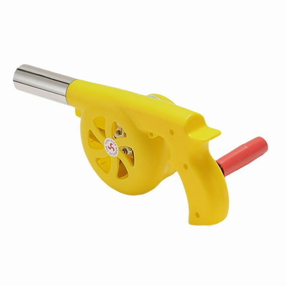 Soplador de aire para barbacoa, soplador de mano, estufa de camping, soplador de explosión, parrilla portátil, , ventilador para barbacoa para Amarillo shamjiam Fuelle de chimenea