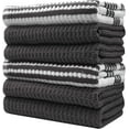 thumbnail image 4 of Bumble Premium Kitchen Hand Towels | 100% Cotton 16” x 28” | Absorbent Dish Cloths | 6 Pack (Grey), 4 of 7
