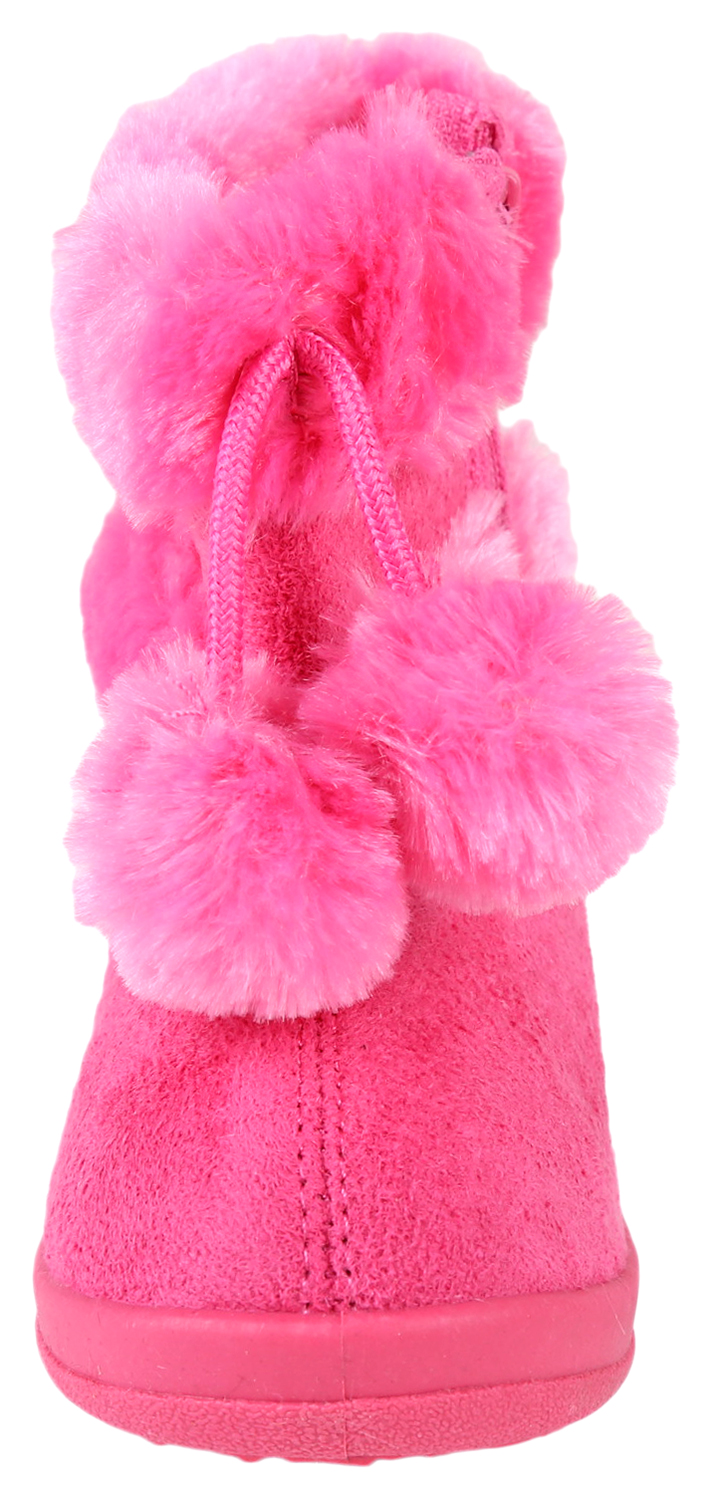 Kali Footwear Girl's Zello Boots for Toddler Girls | Glitter Boots | Pom Pom | Hot Pink 9 Toddler - image 3 of 5