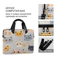 thumbnail image 4 of FORMRS 16" Laptop Bag Carrying Sleeve Case with Handle Travel Shoulder Briefcase, Cute Cartoon Cat, 4 of 8