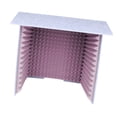 thumbnail image 2 of Xuanheng Housse de Bureau Insonorisée Légère Portable pour Podcasts Studio de Musique en Direct Violet, 2 of 8