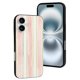 thumbnail image 5 of Funda de TPU a rayas para iPhone 16: ultrafina, a prueba de golpes, antiamarilleo, resistente a arañazos, compatible con carga inalámbrica, agarre mejorado, estilo negro., 5 of 7