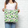 thumbnail image 2 of St Patricks Day Pillow Covers 26x26 Inch Decorative Throw Pillow Cover, Spring Country Green Black Shamrock Sofa Pillowcases Accent Cushion Case Home Decor Bedroom Living Room, 2 of 6