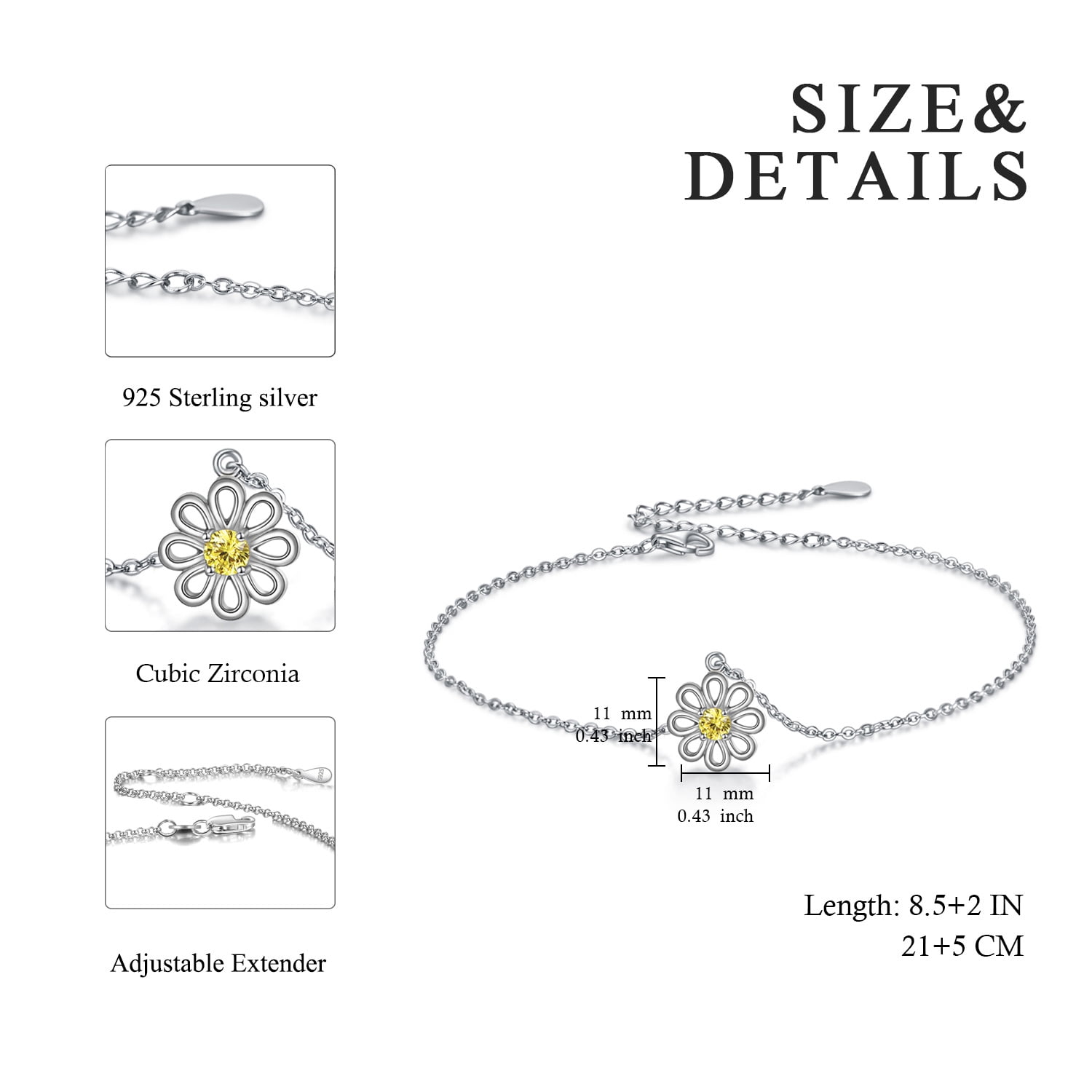 YAFEINI Sterling Silver Cross anklets for Women Daughter Wife Mom Adjustable Chain Foot Ankle Bracelet Summer Jewelry Gifts for Her