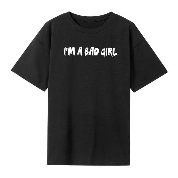 Camiseta para mujer con cuello redondo, camiseta básica informal de recuerdo para viaje a la calle en la playa M
