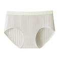 thumbnail image 3 of Women's 100% Cotton Mid-Rise Seamless Briefs: Antibacterial, Soft, Breathable, Stretch, Full Coverage, Comfortable Daily Underwear for Women Light Green L, 3 of 3