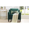 thumbnail image 3 of Serena Lawson Accent Arm Chair Expresso Legs Evergreen, 3 of 11