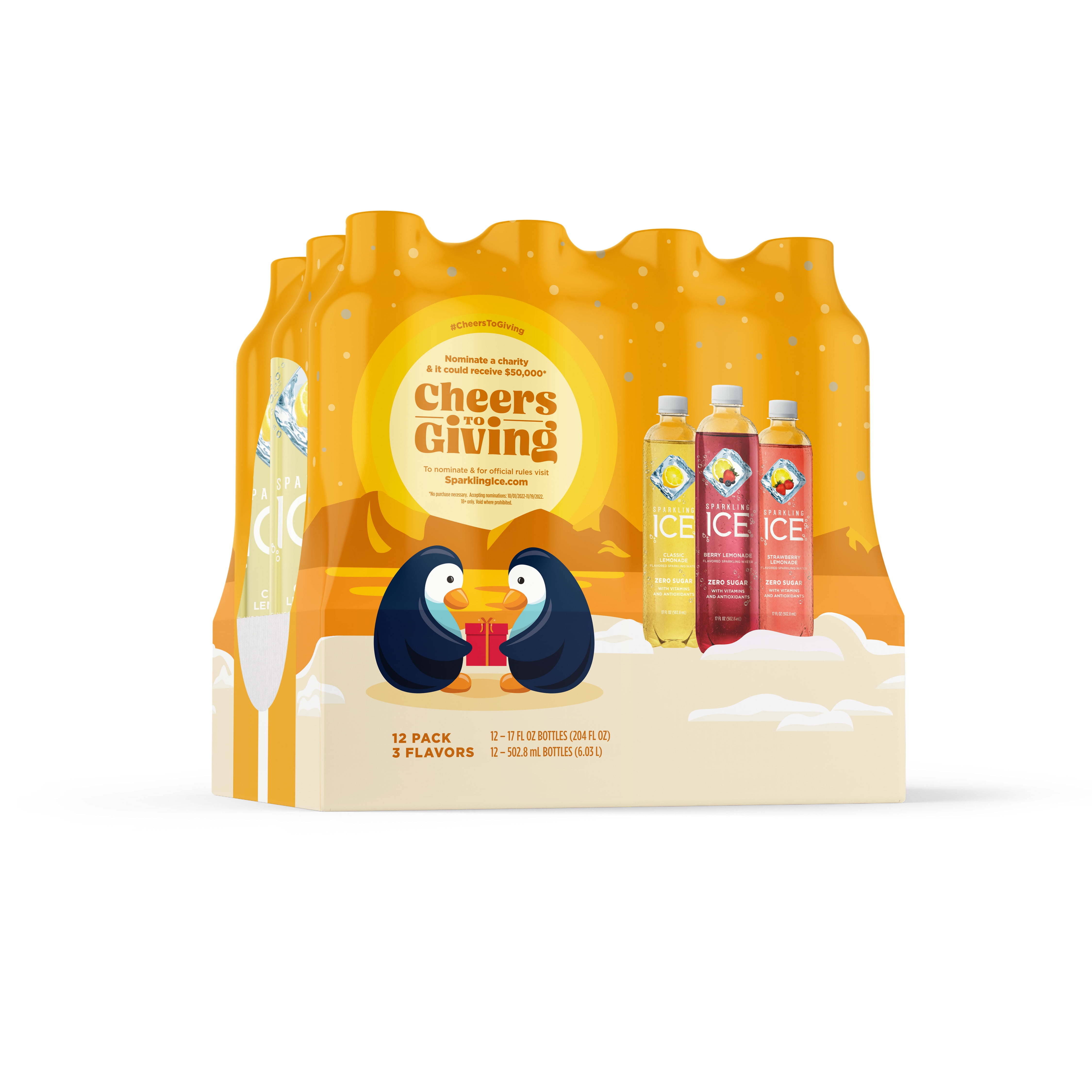 Sparkling Ice® Variety Pack, 17 Fl Oz, 12 Count (Classic Lemonade