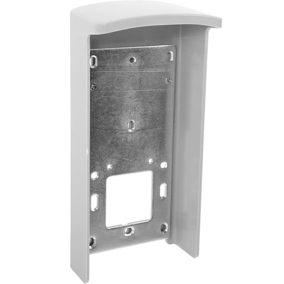 Protective Case for Doorbell with Rain Cover and Sun Visor for Outdoor Use Grey Versatile and