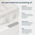 thumbnail image 6 of Niagara Sleep Solution Cloud-Like Twin Mattress Topper - 100% Cotton Top Mattress Pad for Back Pain Relief - Breathable & Naturally Cooling for Hot Sleepers, White, 6 of 8