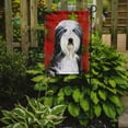 thumbnail image 2 of Carolines Treasures SS4704-FLAG-PARENT Bearded Collie Red and Green Snowflakes Holiday Christmas Flag  multicolor, 2 of 3
