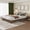 Walnut, variant on COZONY Twin Wood Platform Bed Frame, Wave Edge Bed Frame with Wood Slat Support, No Headboard, Noise-Free Mattress Foundation, No Box Spring Needed, Easy Assembly, Walnut