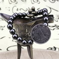 thumbnail image 3 of Ayyufe Black Round Magnetic Stone Bracelet Unisex Health Care Bangle, 3 of 6
